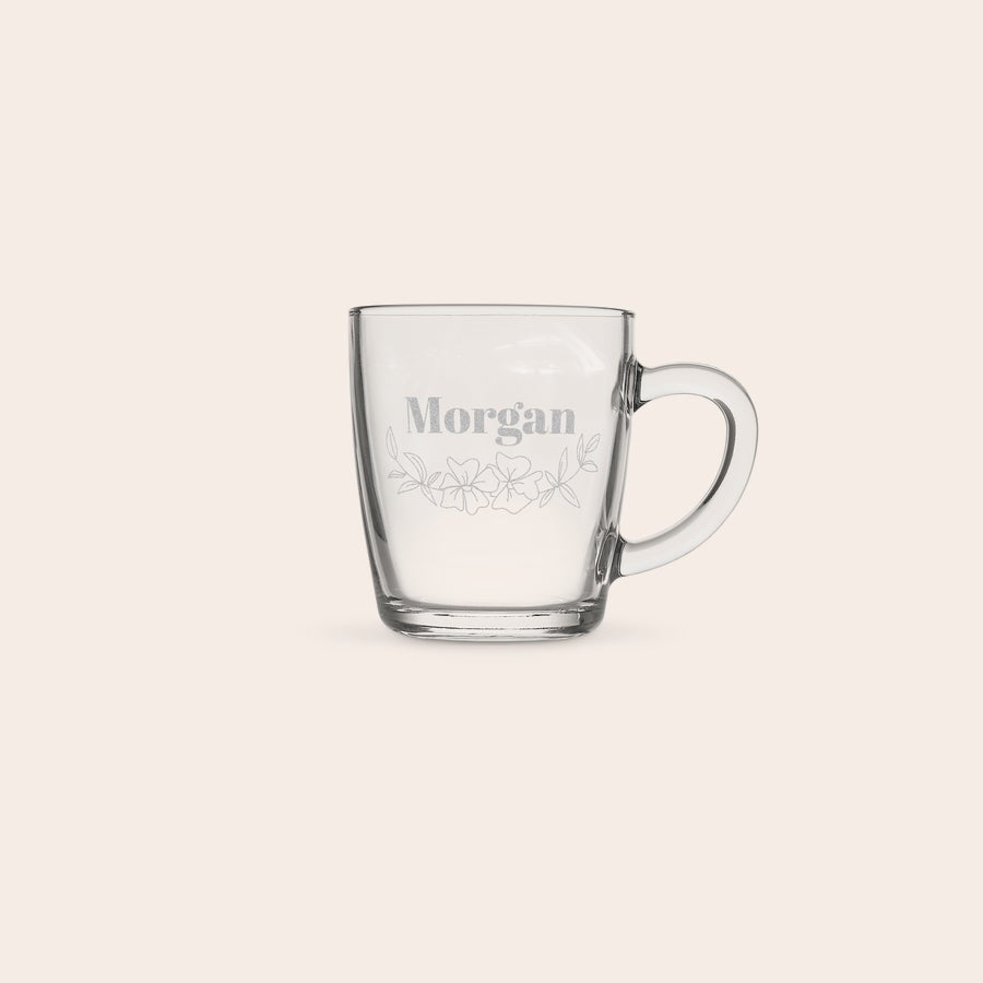 Engraved Glass Mugs