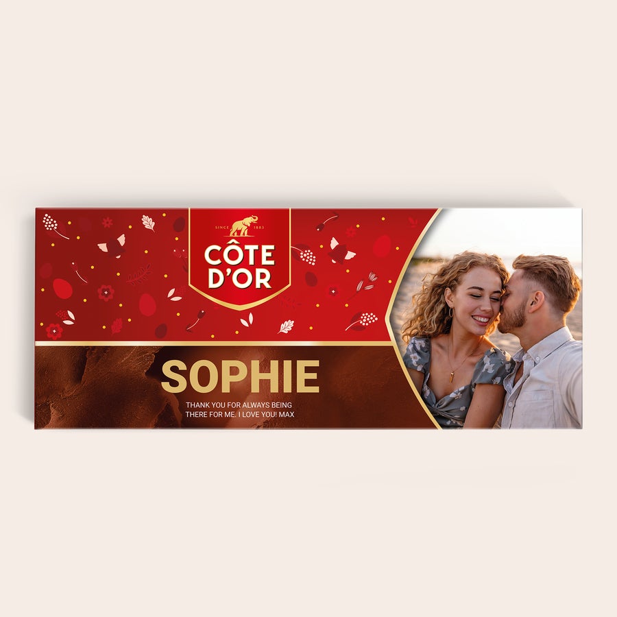 XXL personalised CĂ´te d'Or chocolate bar XXL personalised CĂ´te d'Or chocolate bar