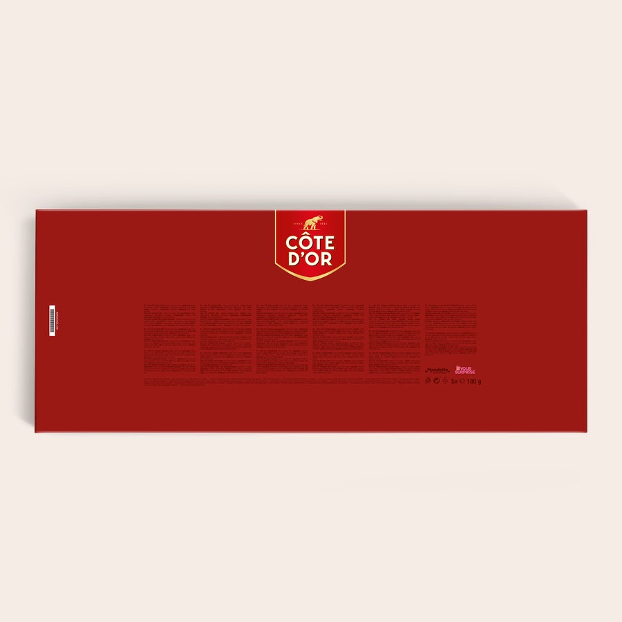 Personalised XXL Côte d'Or Belgian chocolate bar with custom packaging design