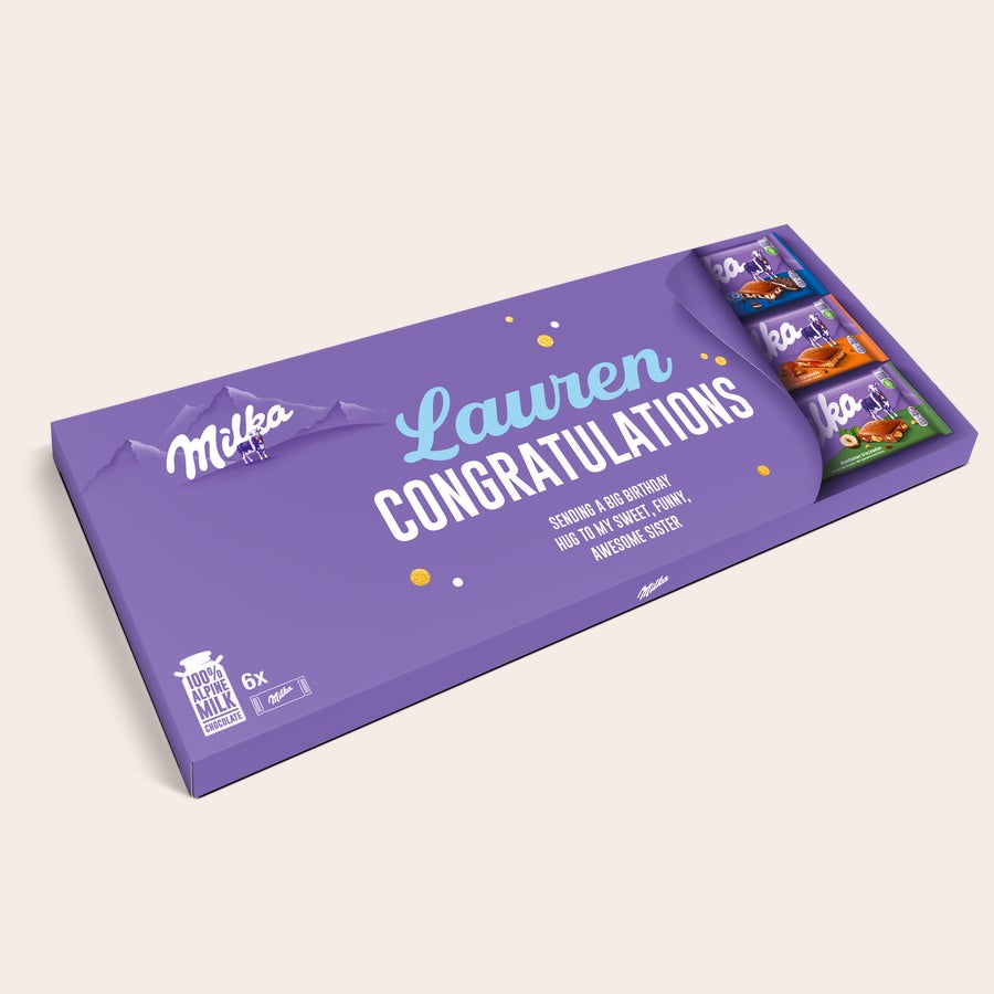XXL personalised Milka chocolate bar