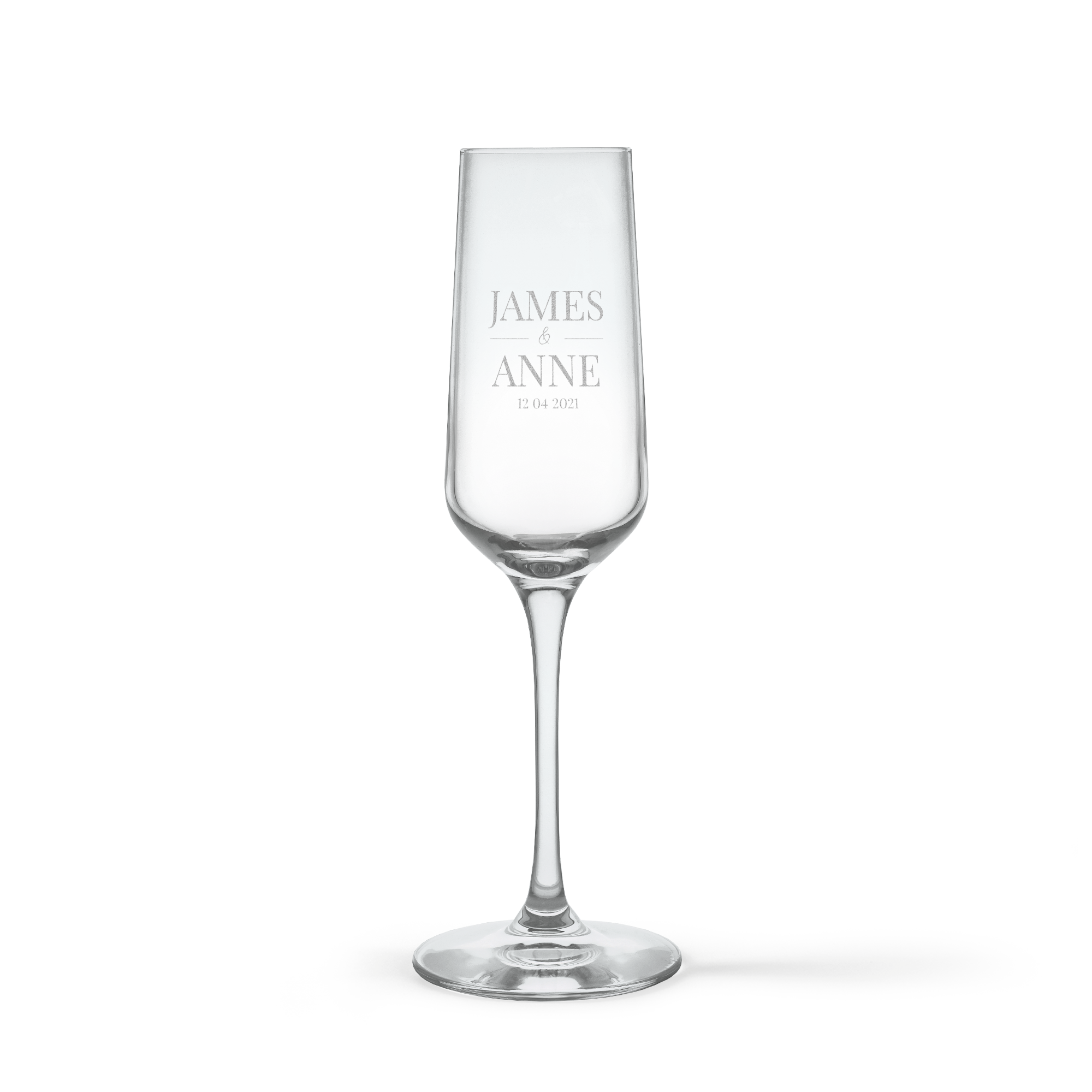 Personalised champagne glasses - Crystal glass - 1 pcs