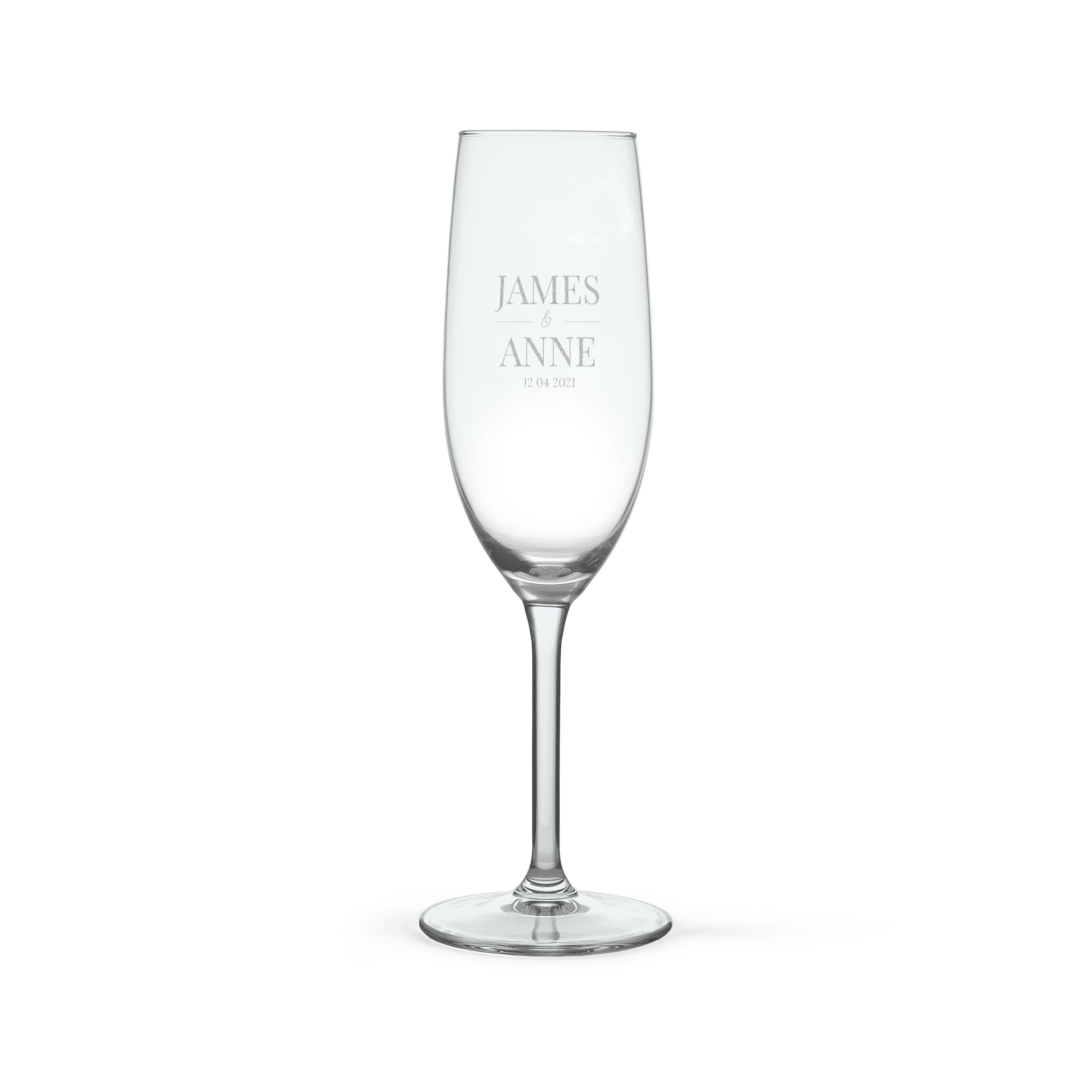 Personalised champagne glasses - Glass - 1 pcs