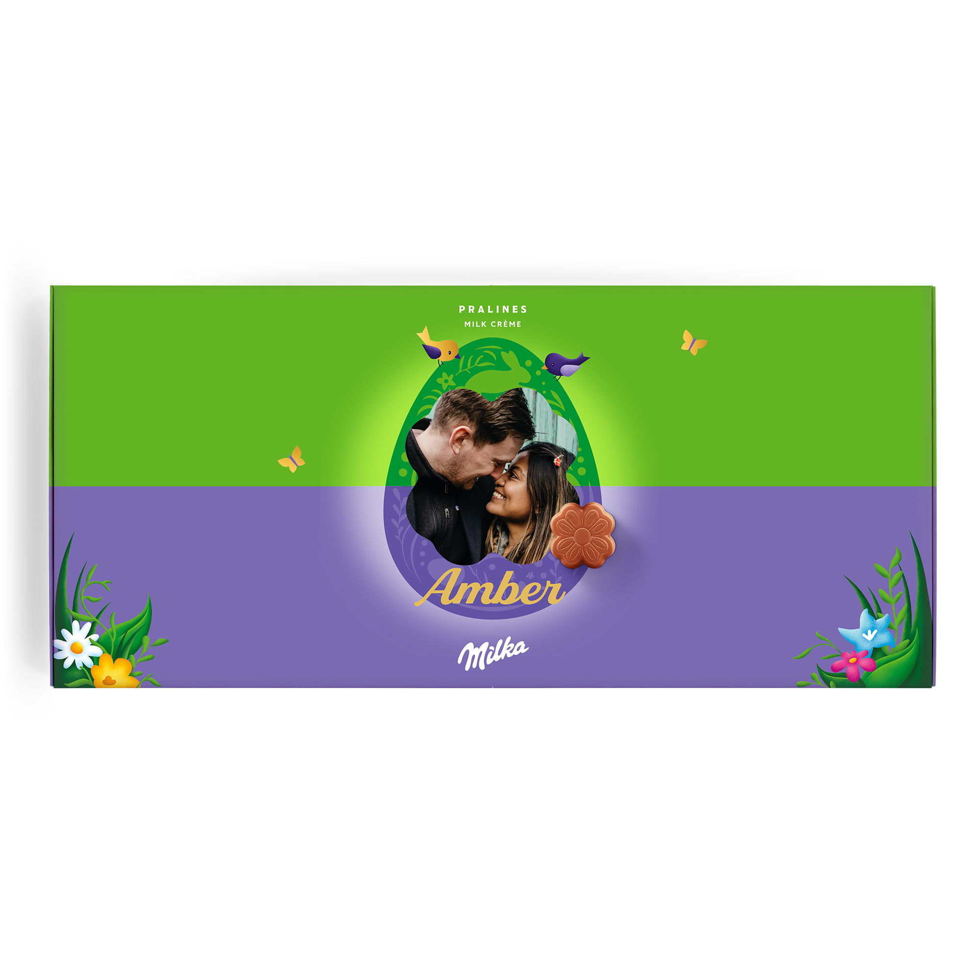 Personalised Milka Chocolate Gift Box - Easter
