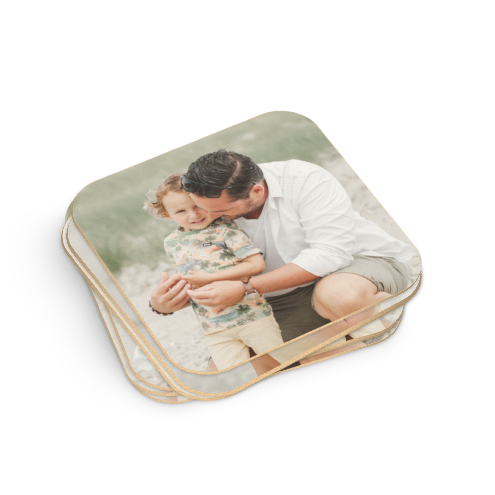 Photo beer coasters - Square - 6 pieces