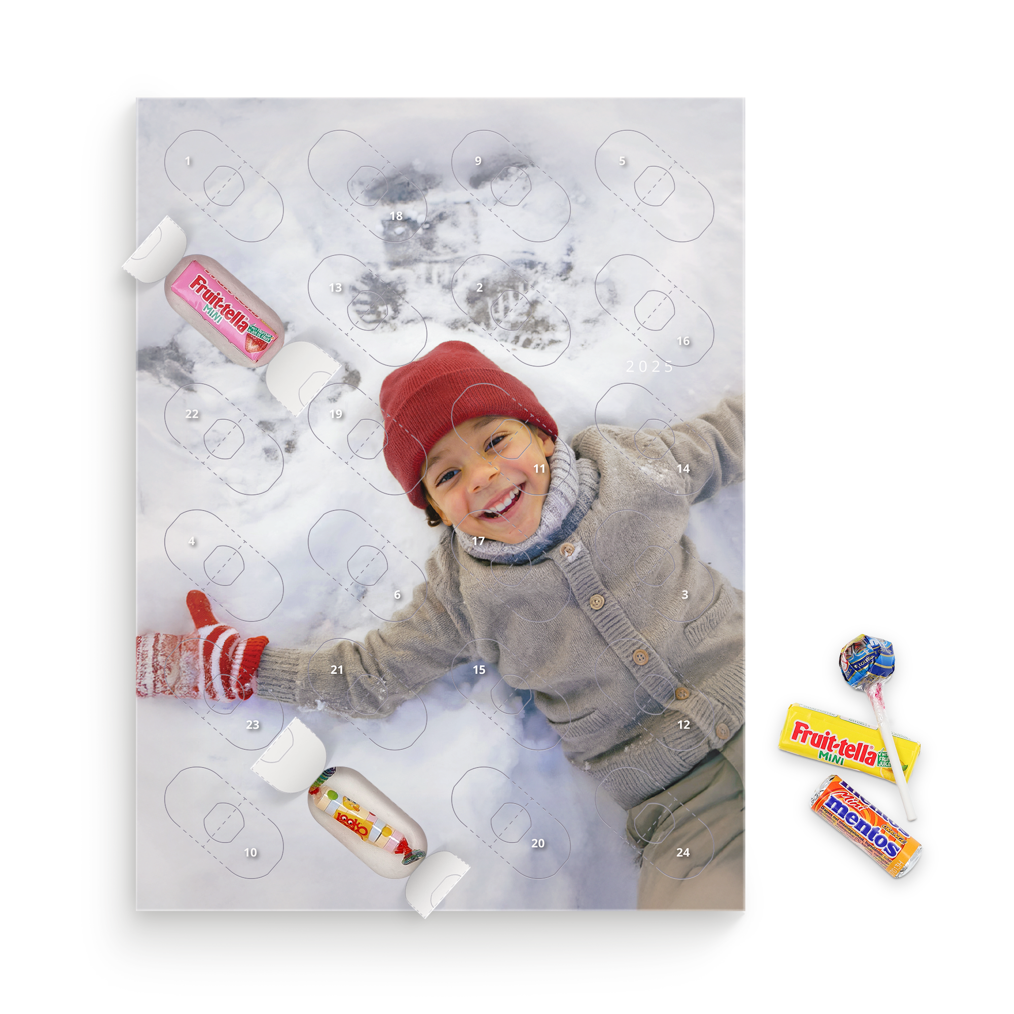 Personalised sweets Countdown calendar