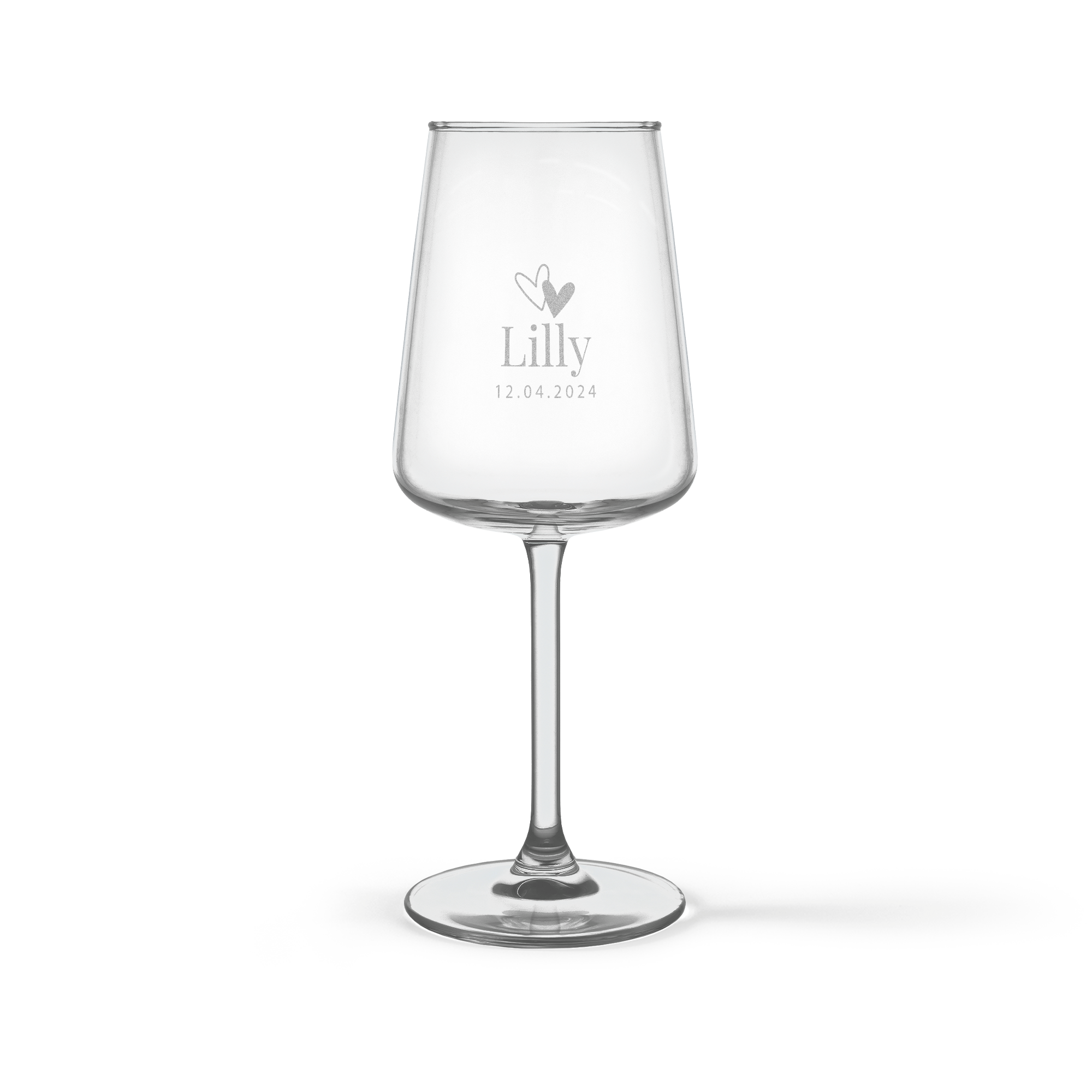 Personalised wine glass - White - Luxury glass - 1 pcs