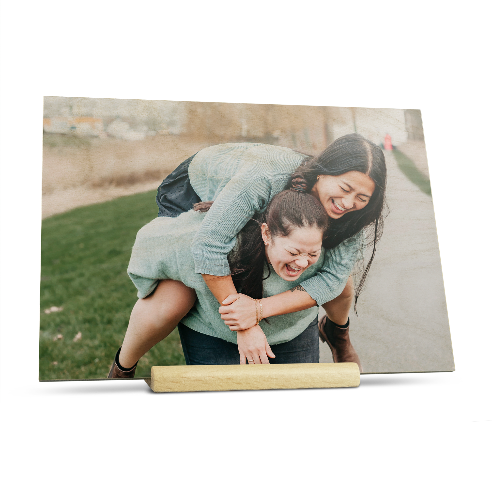 Personalised greeting card - Wood - Landscape